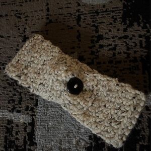 Hand knit headband and ear warmer